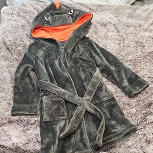 Wonder Nation Gray and Orange Hooded Robe